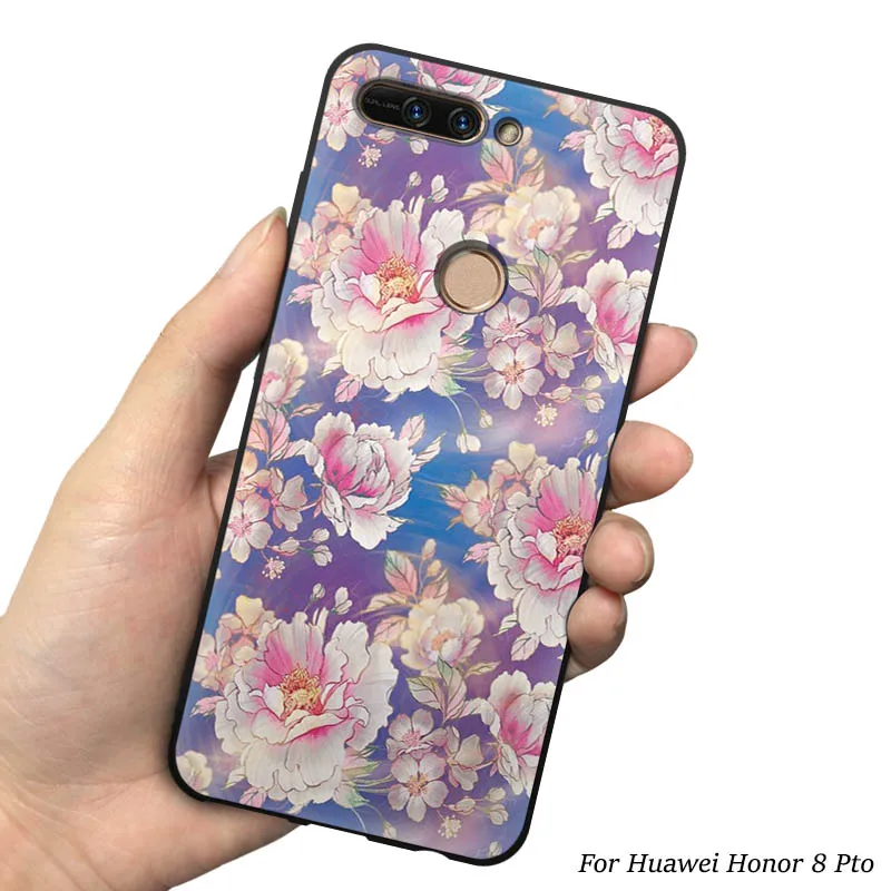 14 Чехол EiiMoo чехол для Huawei Honor 8 Pro для Honor V9 3D с мультяшным принтом 3D рельефная задняя Сумка для телефона чехол для Honor 8 Pro - Цвет: 14