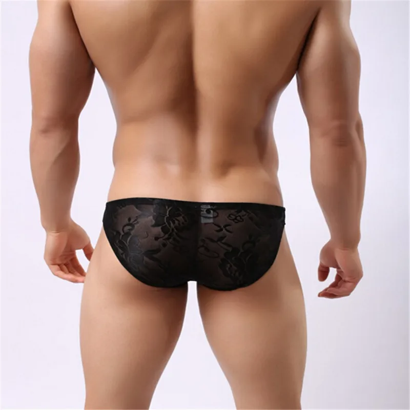 Новое модное сексуальное мужское нижнее белье кружевное белье|mens lace briefs|sexy men