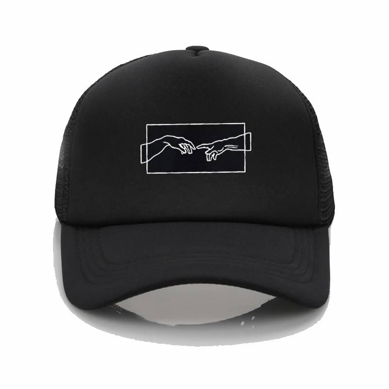 Женская Бейсболка с модным принтом новинка 2019 Tumblr одежда черный белый цвет