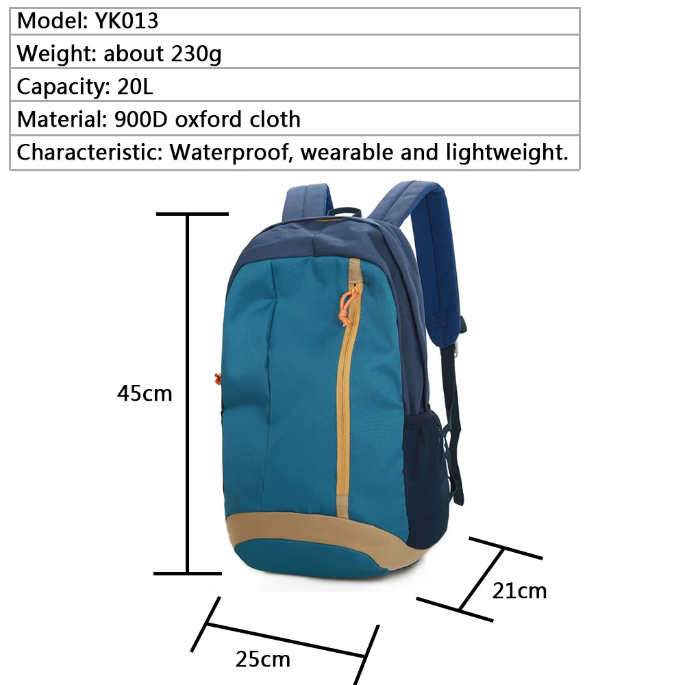 20л Сверхлегкий Мужской Женский Рюкзак Для Путешествий Походов Кемпинга