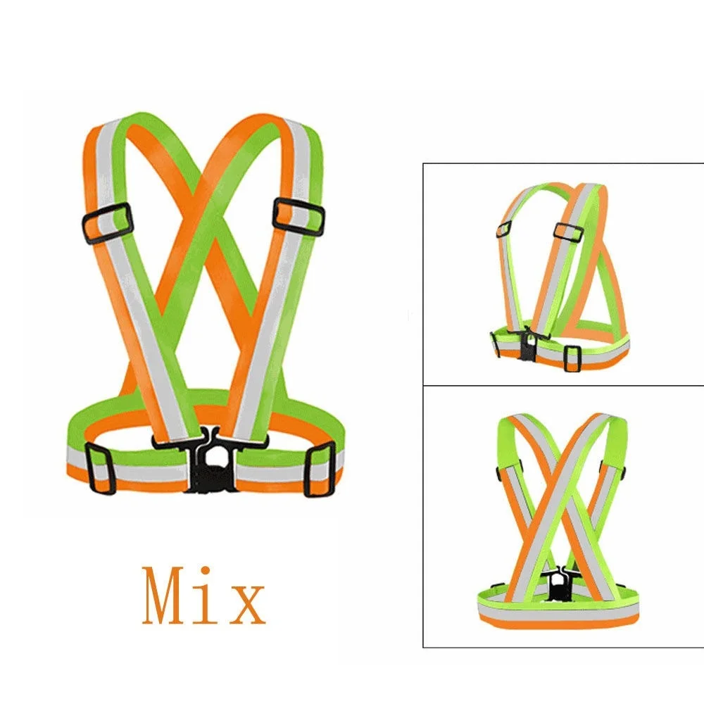 Светоотражающий жилет V образной формы рабочая одежда регулируемая Ночная