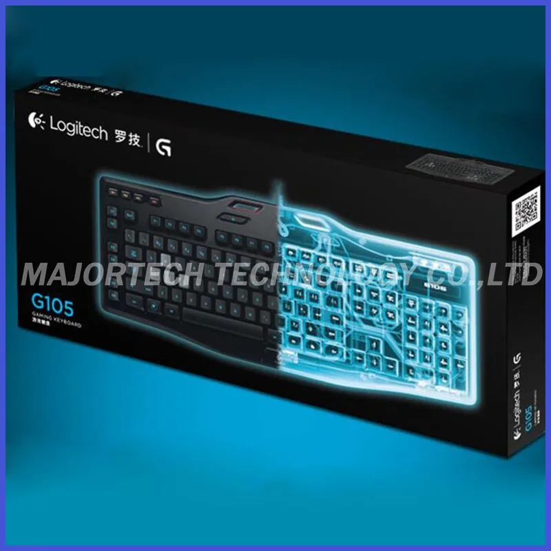 Новое поступление USB клавиатура оригинальная клавиатура logitech G105 110-Key игровая клавиатура программируемые клавиши- Win 7- абсолютно новая