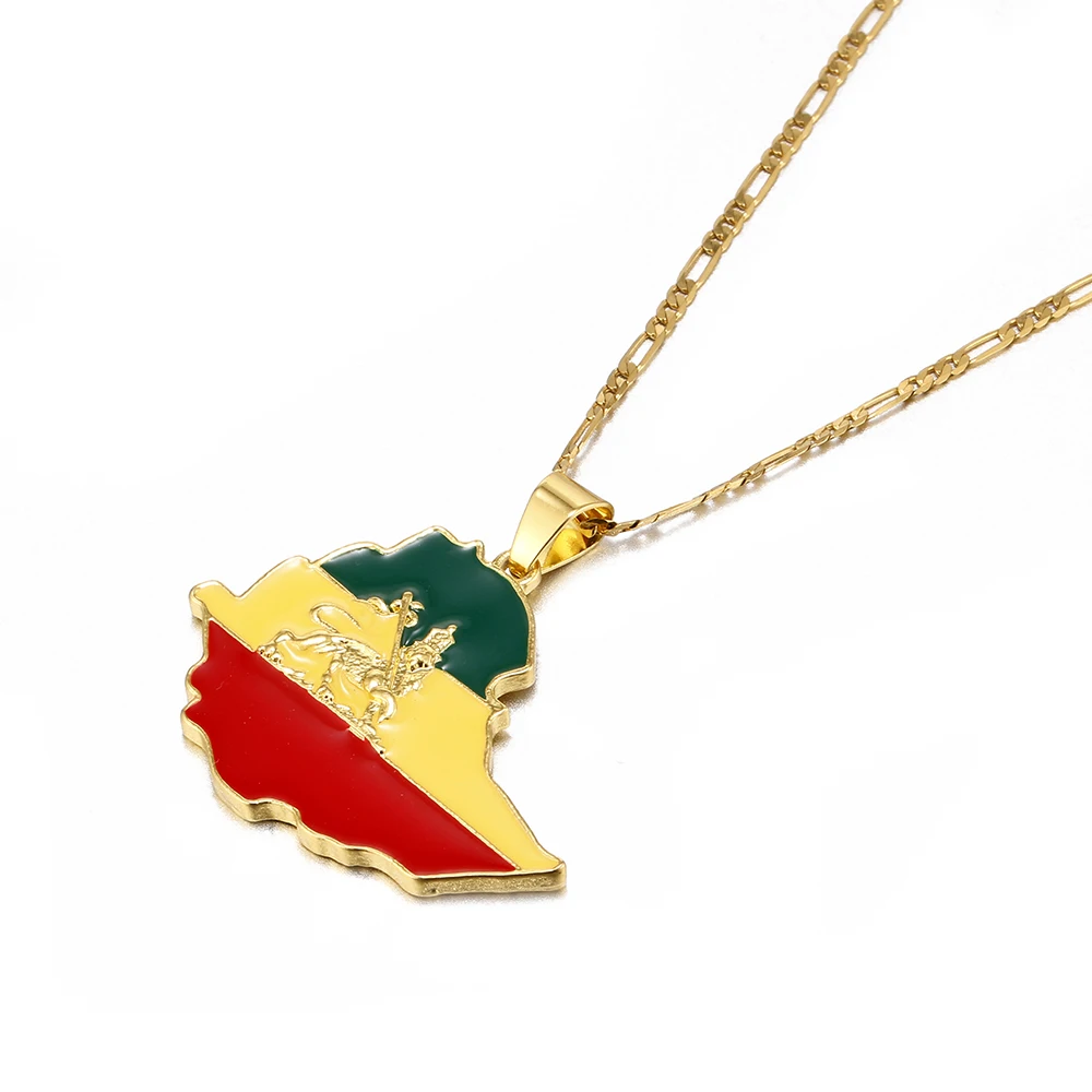 Женская цепочка с подвеской в виде флага и льва|lion pendants men|mens lion pendantnecklace pendant women |