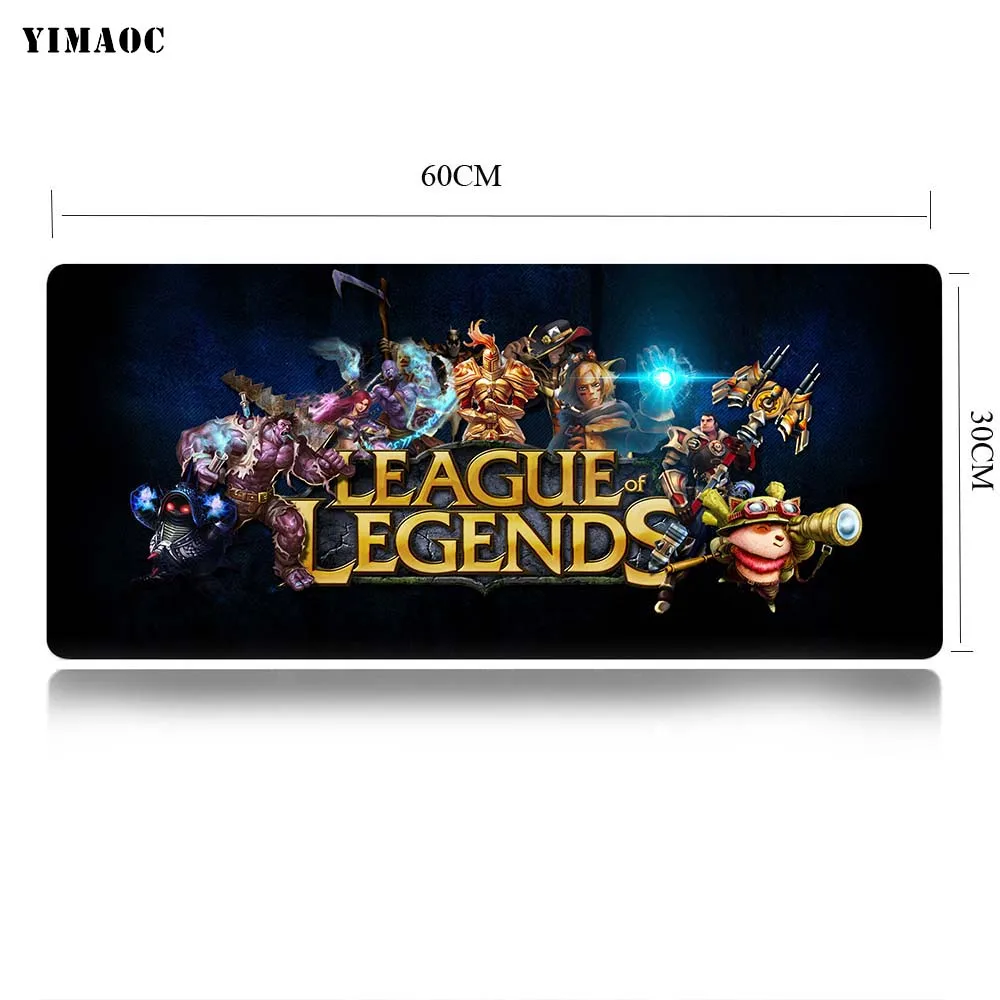 MP3 30x60cm YIMAOC League Of Legends Teemo коврик для Мыши Компьютерный коврик для мыши Противоскользящий коврик для игровой мыши из натурального каучука 30x60 см - Цвет: MP3 30x60cm