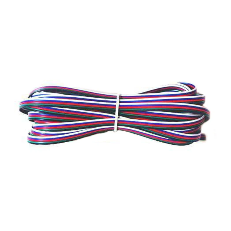 Новый 4Pin 5pin удлинитель 22 awg кабель для DC12V 3528 5050 RGB RGBW RGBWW Светодиодная лента 5 м 10 20 30