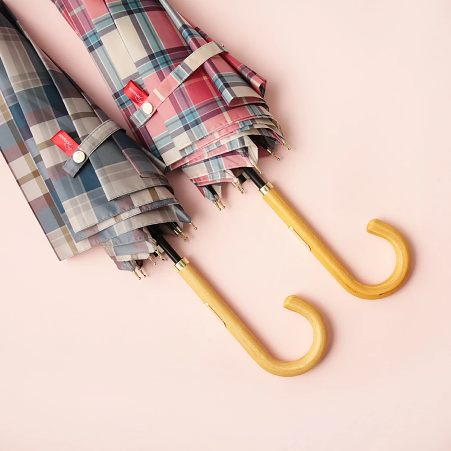 Полосатый Ретро зонтик с длинной ручкой креативные дамы дождь японский женщины