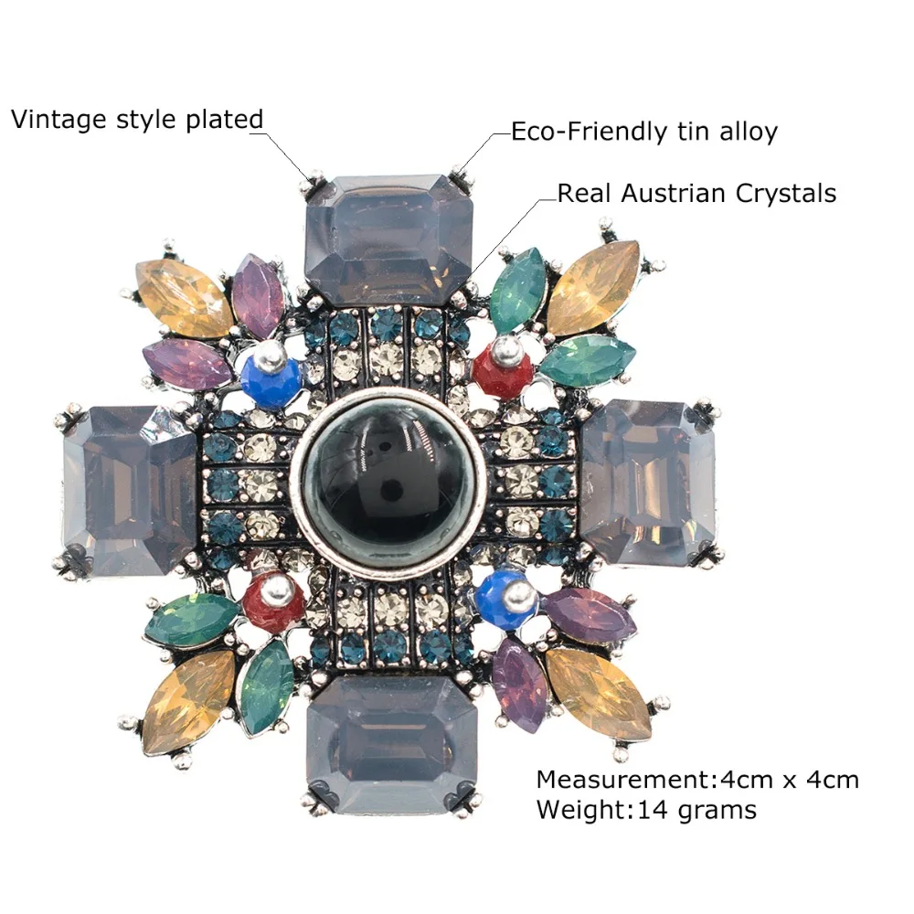 Модная брошь в винтажном стиле Стразы с кристаллами булавки броши для женщин