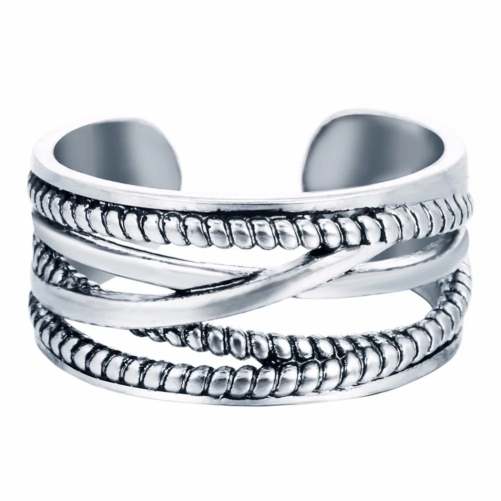 Kinitial 1 ШТ. Регулируемый Широкий лист Кольцо Bague Boho Античная Серебряный лист Кольцо Листьев Кольца для Женщин Модный Костяшки Ювелирные Изделия - Цвет основного камня: Picture