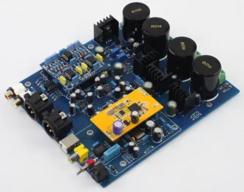 Собранная двойная плата DSD1796 DAC с поддержкой USB-карты XMOS U8 XLR + RCA | Электроника