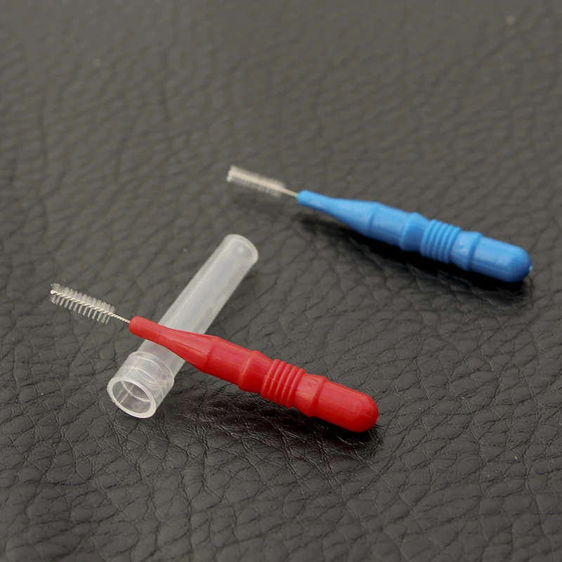 50 шт./упак. зуб Кисточки нитью головой Гигиена полости рта Зубная нить Межзубные