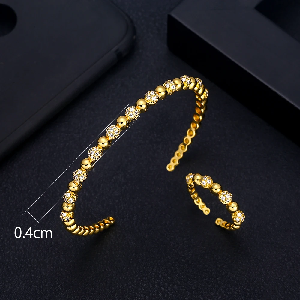 Роскошные наборы колец и браслетов jankelly модные серебряные Ювелирные из Дубая для