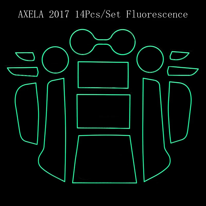 

Gate slot pad For Mazda Axela 2017 Door Groove Mat Automotive interior Non-slip mats and dust mat Car Styling