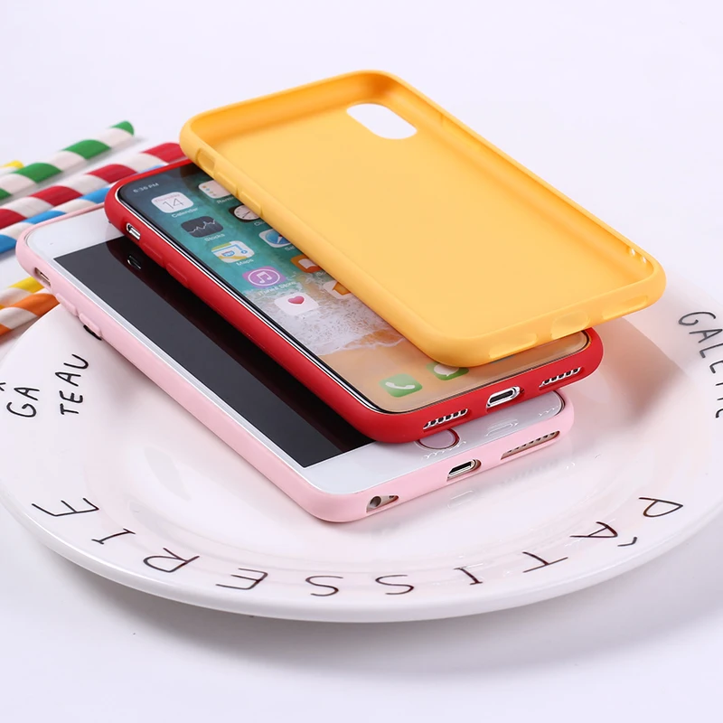 Мягкий чехол для iPhone 12 11 Pro Max 7Plus 7 6 8 8Plus X XS Max|Бамперы| |