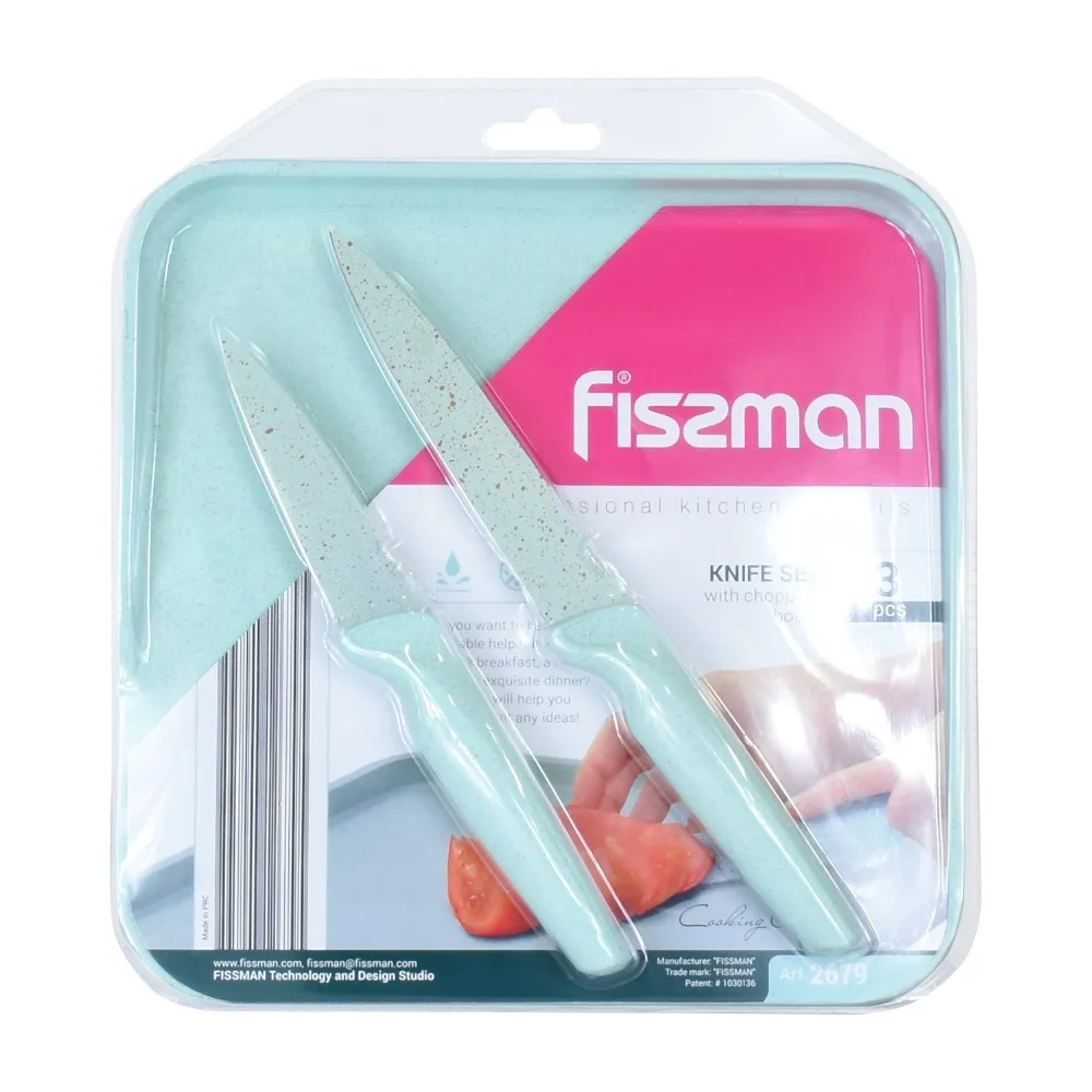 FISSMAN 2 шт. набор ножей с измельчителем стандартный нож 3 5 дюймовый для чистки