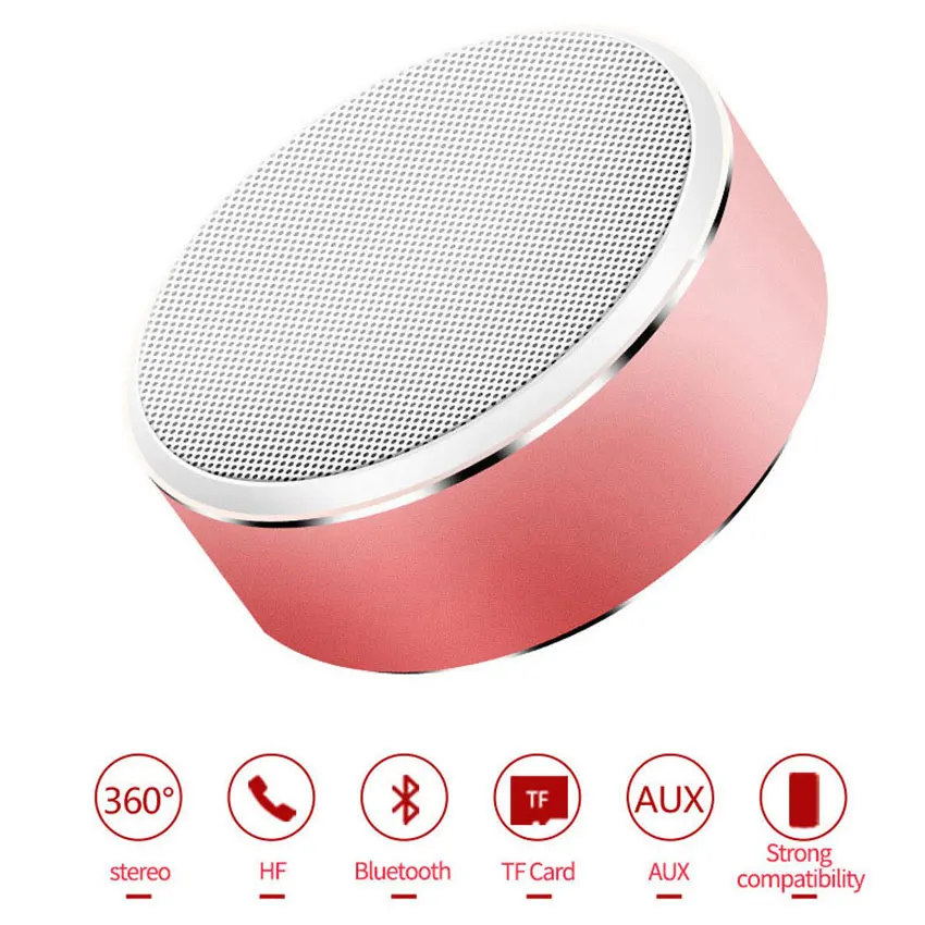 Aimitek портативный Bluetooth динамик мини беспроводной стерео сабвуфер AUX TF карта mp3