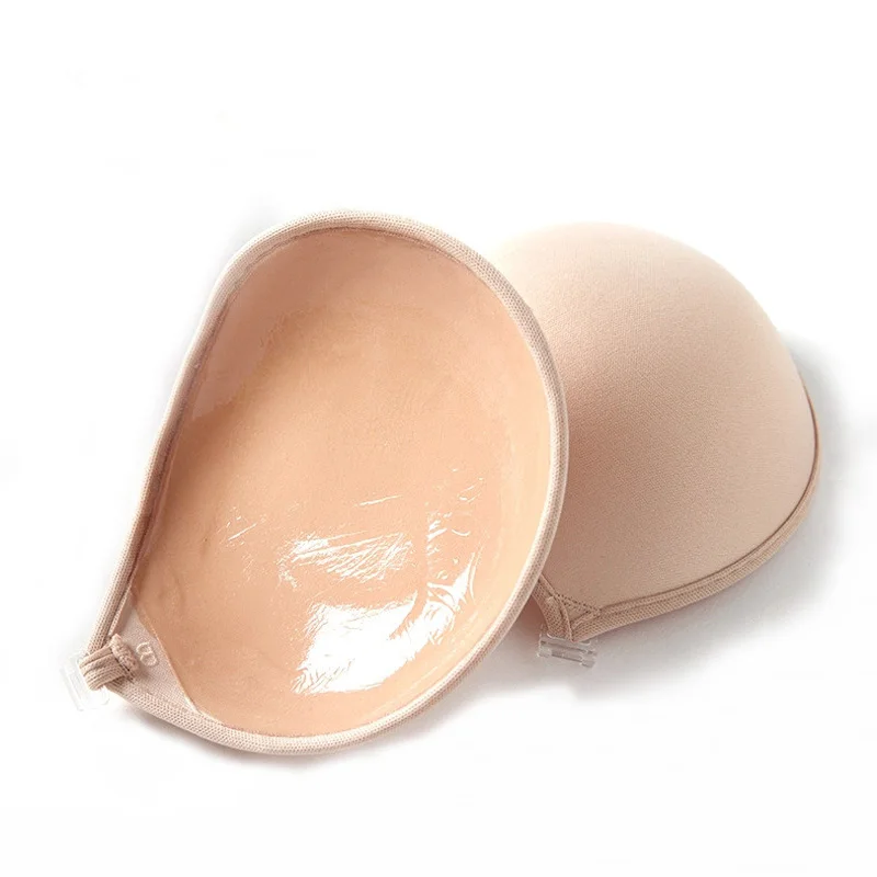 Классический овальный тонкий женский клейкий бюстгальтер пуш ап невидимый