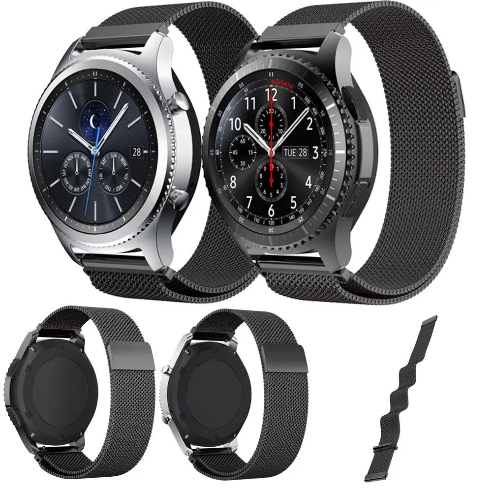 Магнитный браслет для Gear S3 Classic ML ремешок часов Samsung Frontier из нержавеющей стали 22
