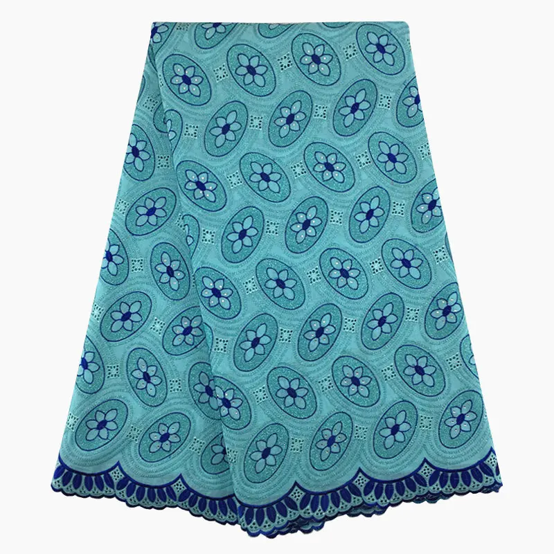 mint royal blue Дизайн для свадебного платья ниегрийский воск для ткани стиль хлопок кружевная ткань высокого качества швейцарская вуаль кружева 883 - Цвет: mint royal blue