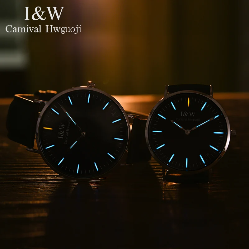 Светящиеся часы Carnival T25 Tritium мужские модные спортивные топового бренда Роскошные