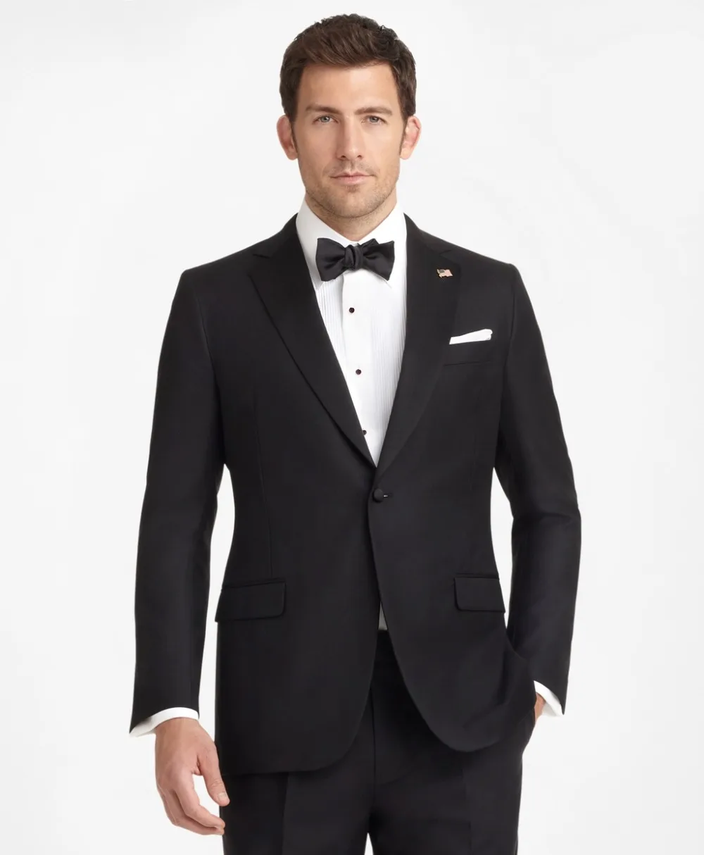 

Wedding Suits Men Groom Wear Black Custom Made Tuxedo Jacket Wool Bleed 2022