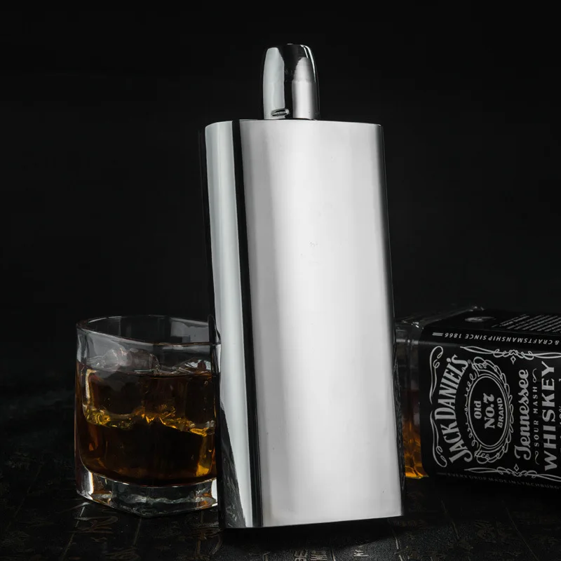 Высокое качество металла 304 нержавеющая сталь фляжка Портативный Открытый 17