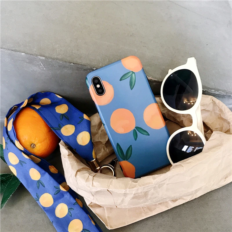 Insta style Xs Max Чехол для мобильного телефона iPhone 8 Plus 7 6s 6 Xr X оранжевый лимон фрукты