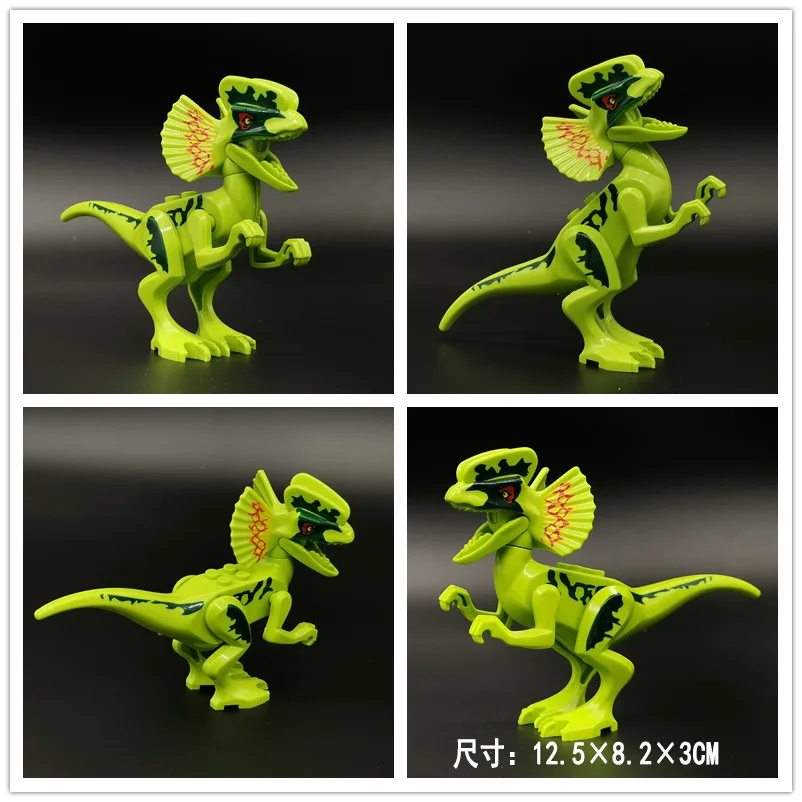 15 Assemble Building Blocks Dinosaur World Pterosaurs Tyrannosaurus Models Toys for Children Birthday Gift Compatible Animal Blocks - Цвет: 15