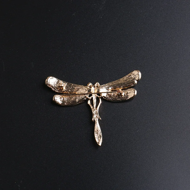 RONGQING 1 шт./лот эмалевые Броши со стразами в виде стрекозы для женщин Симпатичные
