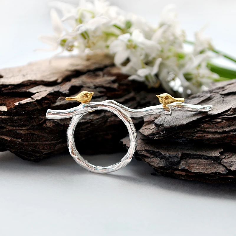 Lotus весело момент Настоящее стерлингового серебра 925 природных ручной работы