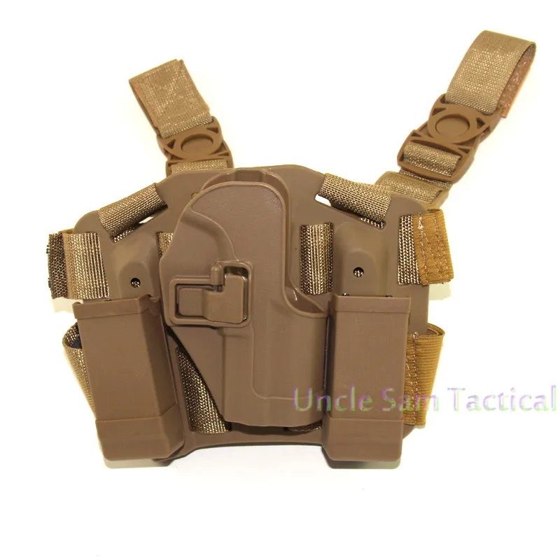 Tan CQC HK USP кобуры пистолет компактный Тип Тактический ног кобура Стрельба Airsoft Правша пистолет Охота бедра Кобура - Цвет: Tan
