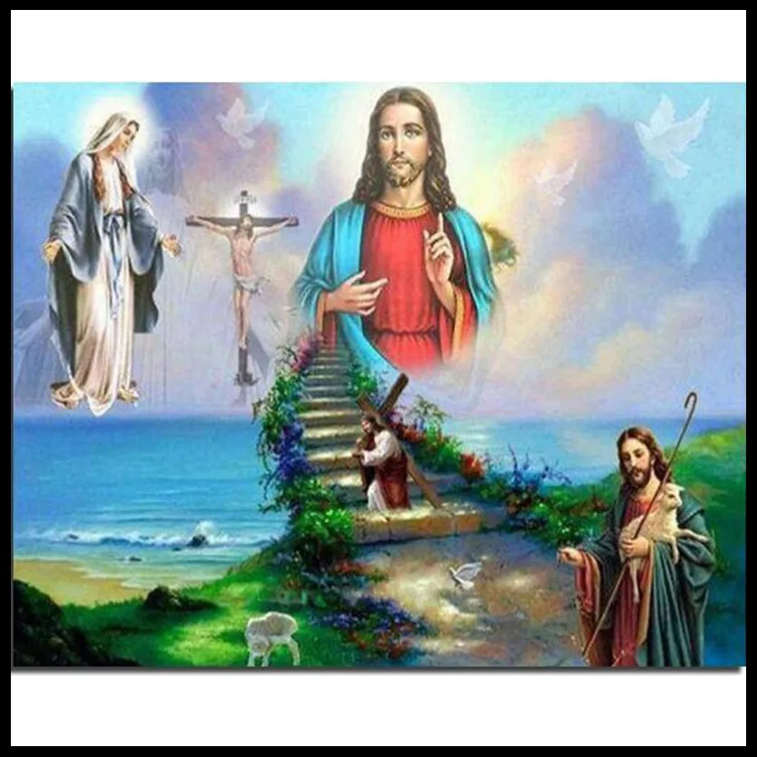 100% Full DIY 5D Diamond Painting Stairway to Heaven Cross Stitch Embroidery Patterns rhinestones Mosaic YF1599 | Дом и сад