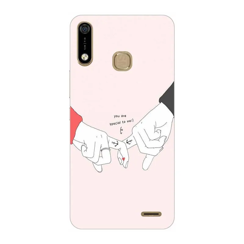 A185 Мягкий силиконовый чехол для телефона s для Infinix Hot 7 Pro X625B X624C Hot7 X624 6," чехол с принтом розовый волк милый узор Funda Para - Цвет: A185