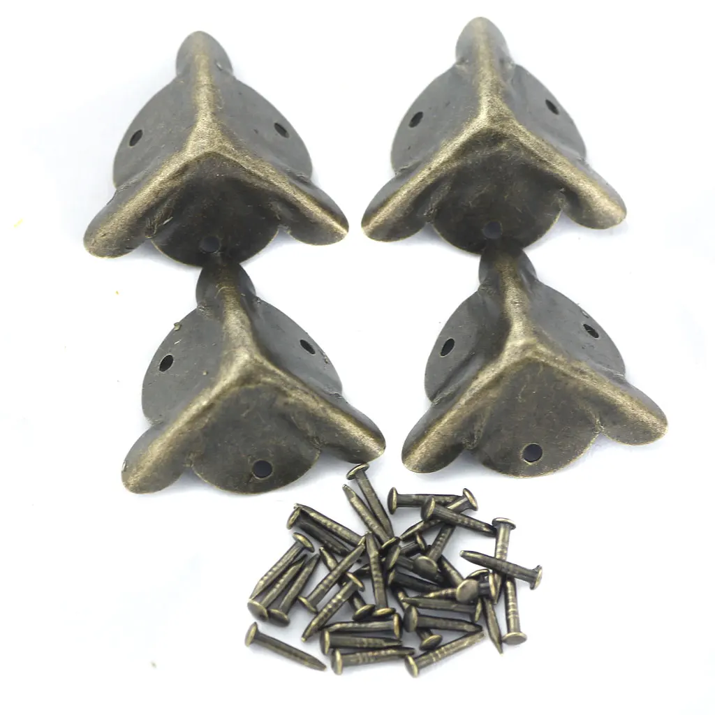 4 упаковки 20 мм винтажный сплав протектор для углов декоративный стол края