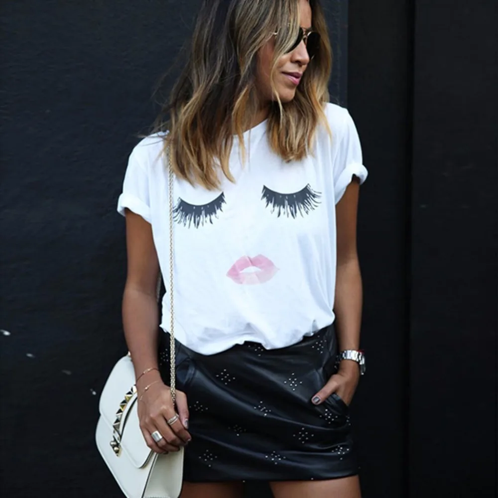 Повседневный летний женский пуловер с коротким рукавом и круглым вырезом