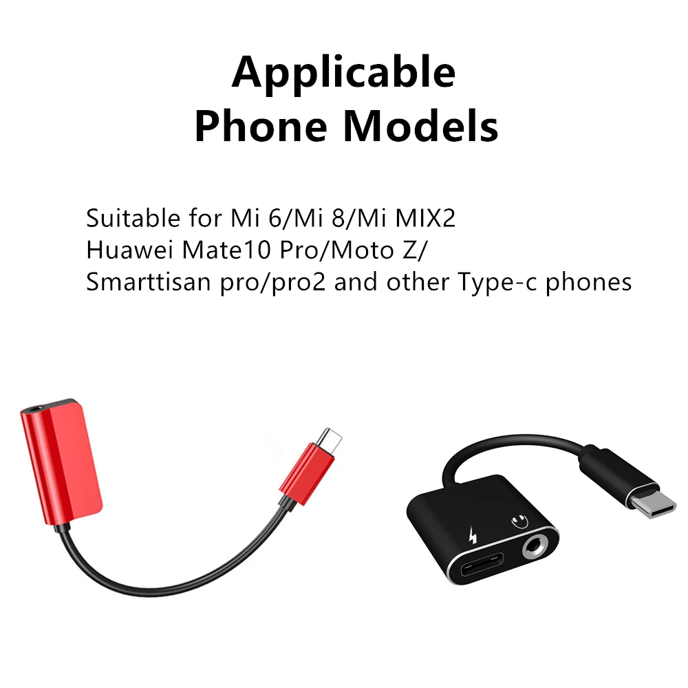 USB Type C 3 5 адаптер для наушников зарядное устройство до мм разъем AUX Xiaomi Mi6 Mi8 MIX2 MIX2S