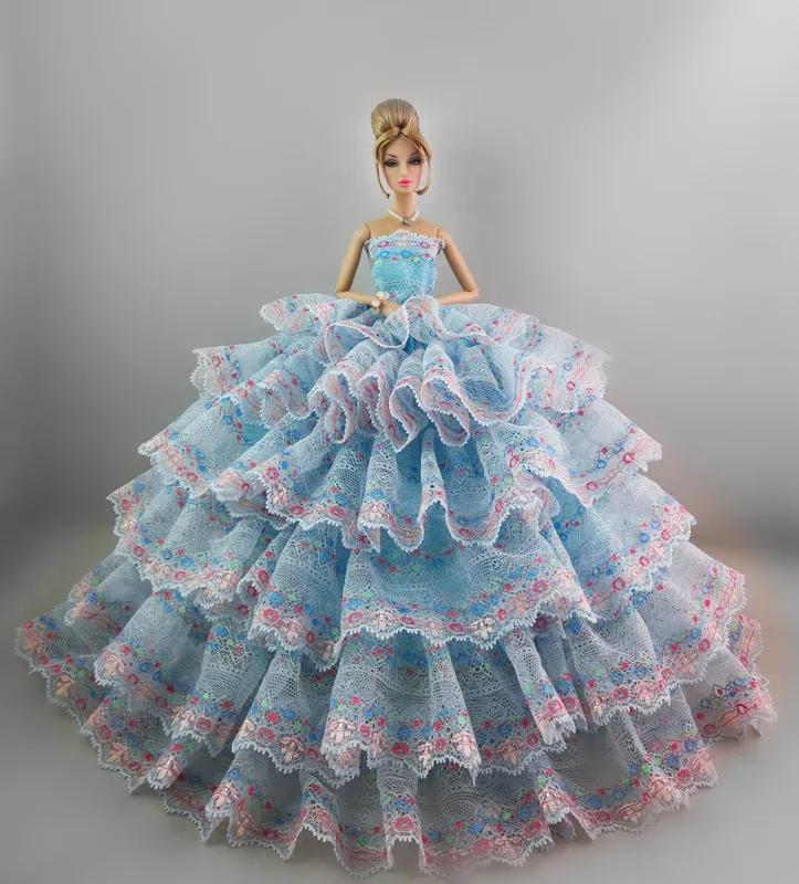 Дешевое свадебное платье для куклы Барби принцессы Одежда|dress craft|dress twowedding dress square