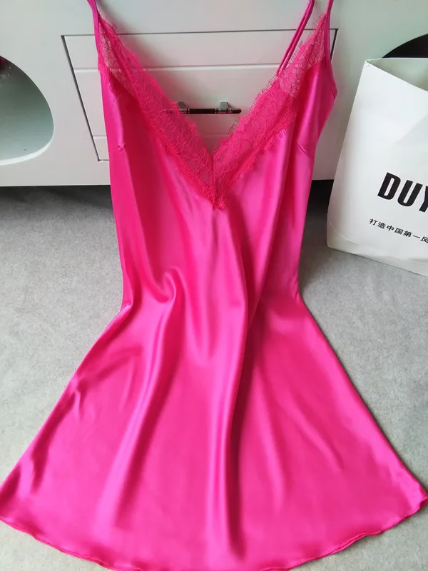 Пикантная женская ночная рубашка Соблазнительные мини ночные рубашки с глубоким