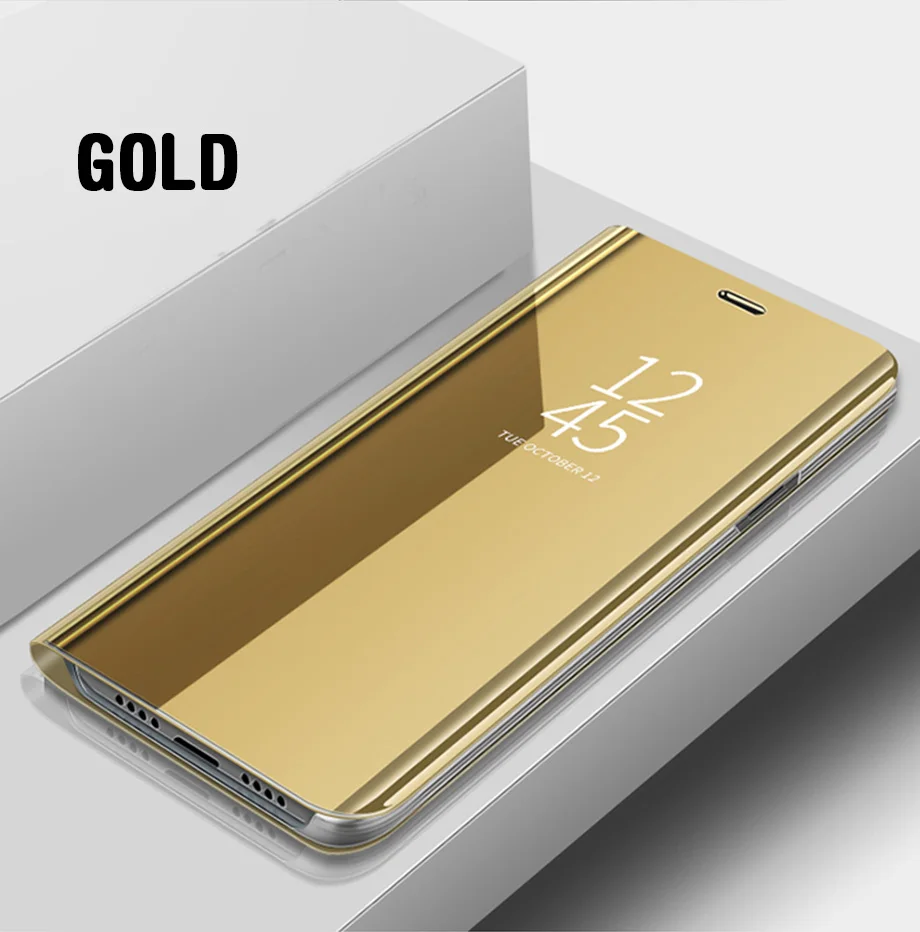 Умный зеркальный флип-чехол для samsung Galaxy A50 S8 S9 A6 A8 плюс Note 8 9 Крышка для samsung A5 A7 A30 подставка чехол Fundas