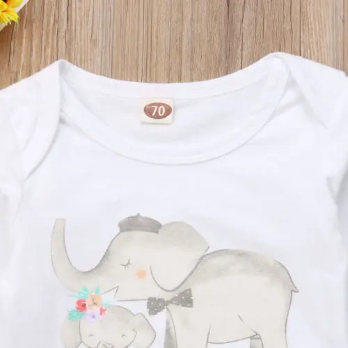 2018 боди с длинными рукавами и принтом в виде животных для новорожденных