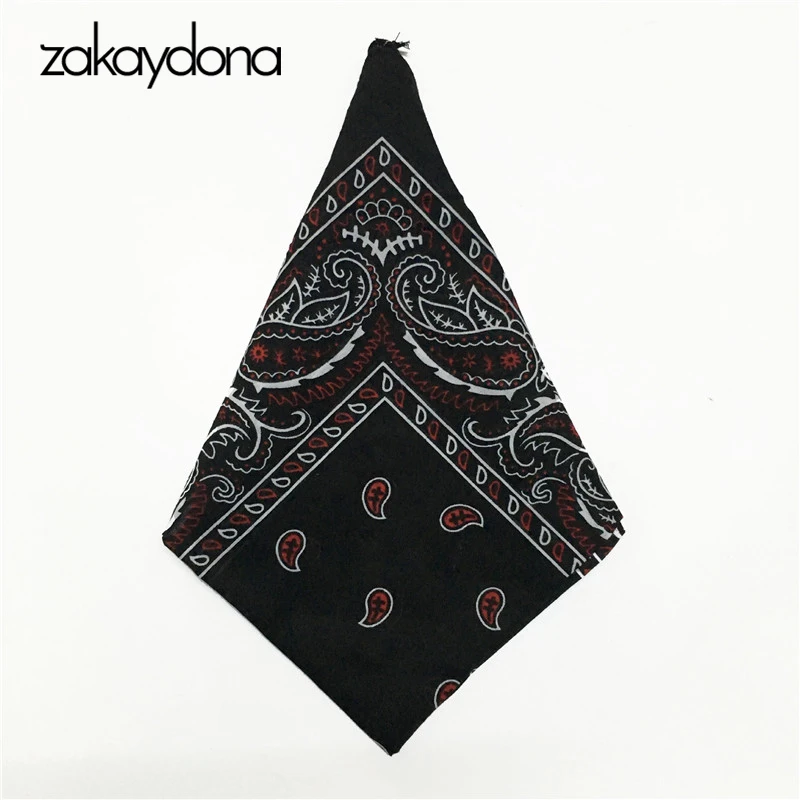 Zakaydona унисекс хлопковый шарф модная женская Бандана с узором пейсли для мужчин