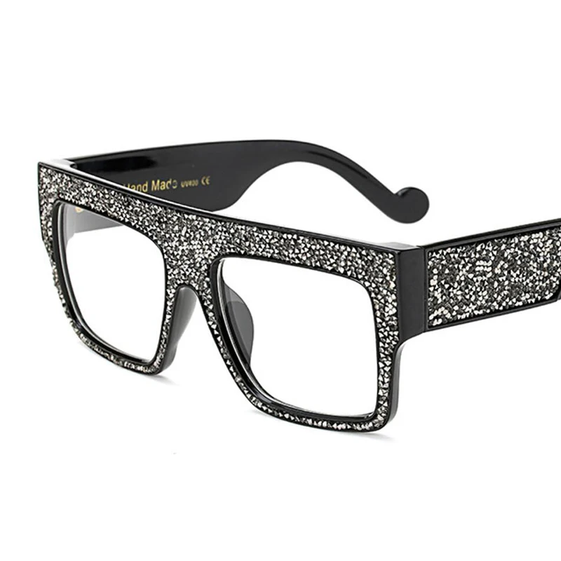 Роскошные Алмазные Солнцезащитные очки женские винтажные Ретро большие
