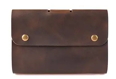 AETOO Crazy horse, ручная работа, кожа коровы, блокнот для путешествий, А6, свободная книга, дневник, блокнот, блокнот - Цвет: brown