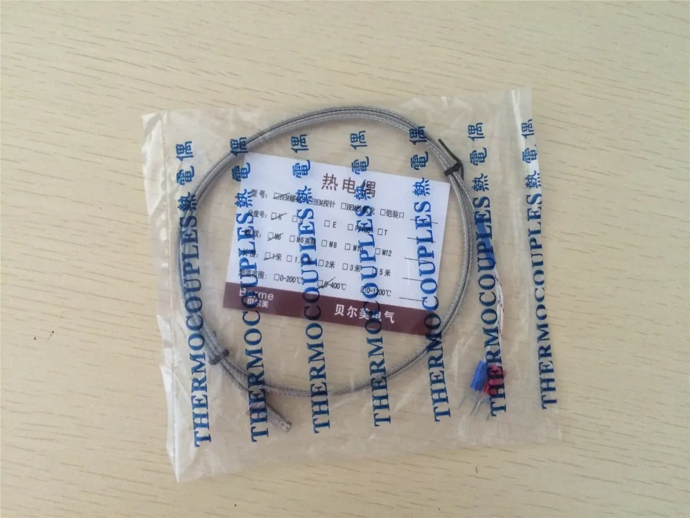 

Датчик термопары 1m/2m K Type M6 для регулятора температуры, 1 шт.