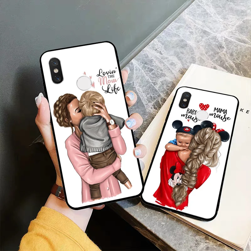 Роскошный силиконовый чехол для мамы и ребенка Lavaza Xiaomi Redmi 4A 4X 5 5A 6 6A 7 7A 8 8A K20 Pro Plus S2