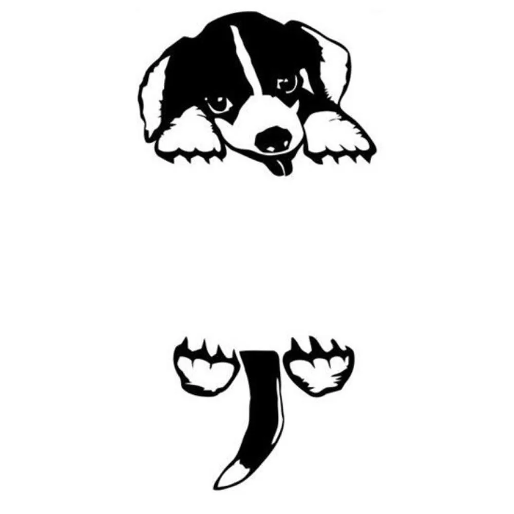 Креативный персонализированный переключатель в виде собаки Настенная Наклейка