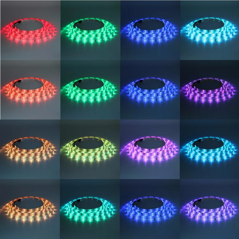 1 рулон 5 М 5050 Светодиодные ленты свет DC 12 В RGB теплый белый праздник украшение
