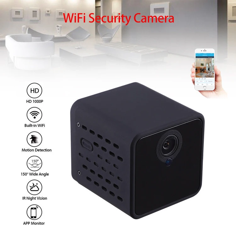 Ip-камера 12H батарея портативная камера P2P беспроводной WiFi видео рекордер для iPhone iPad Android приложение Удаленный просмотр