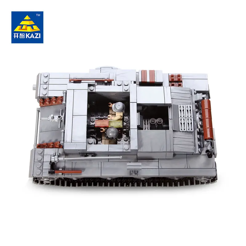 KAZI PZKPFW-II Танк Блоки Модель Brinquedos подарок развивающие игрушки военные кирпичи для