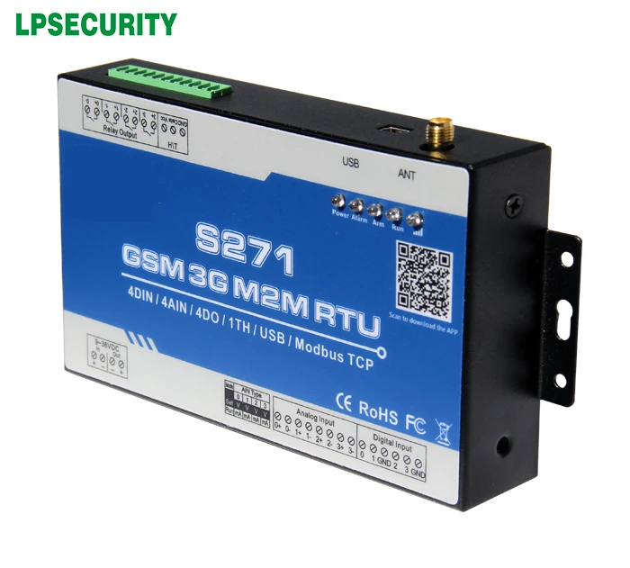 2G/3g GSM RTU контроллер цифровой регулятор температуры водонагреватель GPRS RTU S271 оповещение о температуре
