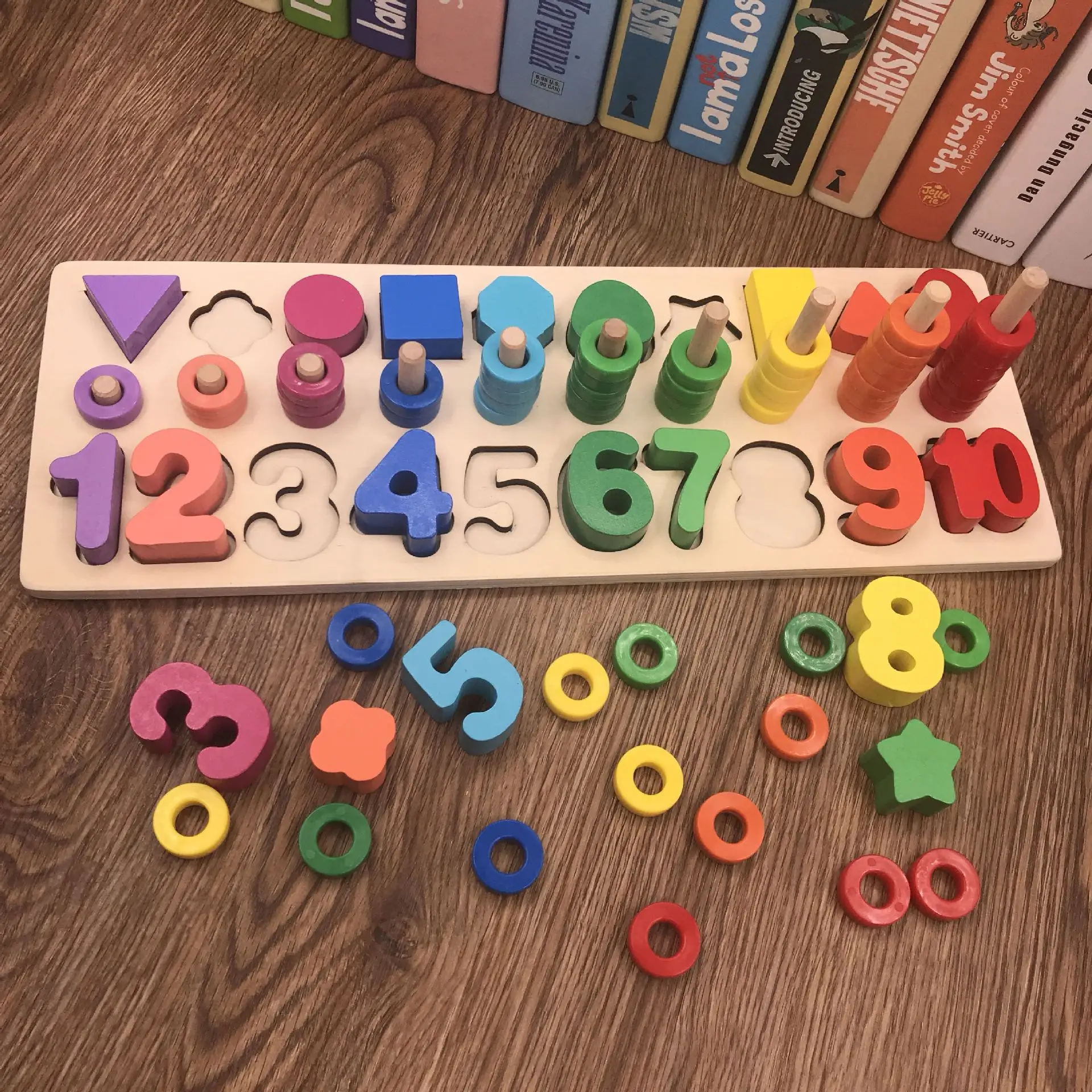 Образовательный детский сад Математика логарифм обучающая доска Радуга круг